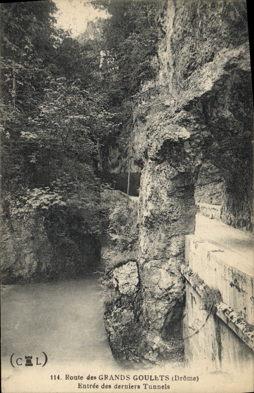 Route des Grands Goulets — Entrée des derniers tunnels — (CCL) n°114