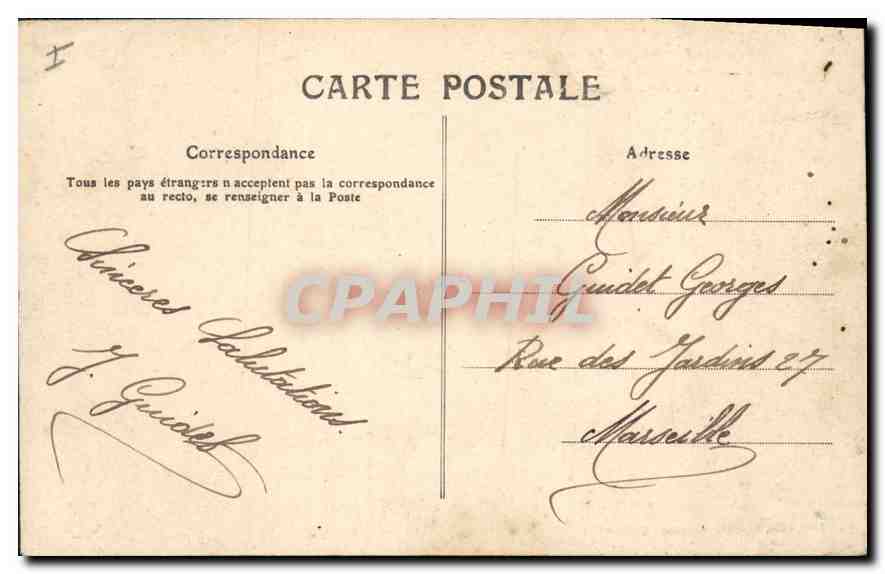 Les Grands Goulets — La Vallée d'Echevis — Vue de la Route des Goulets — Éditeur : L. Dumas, Lyon (n° 3017) — Reverso