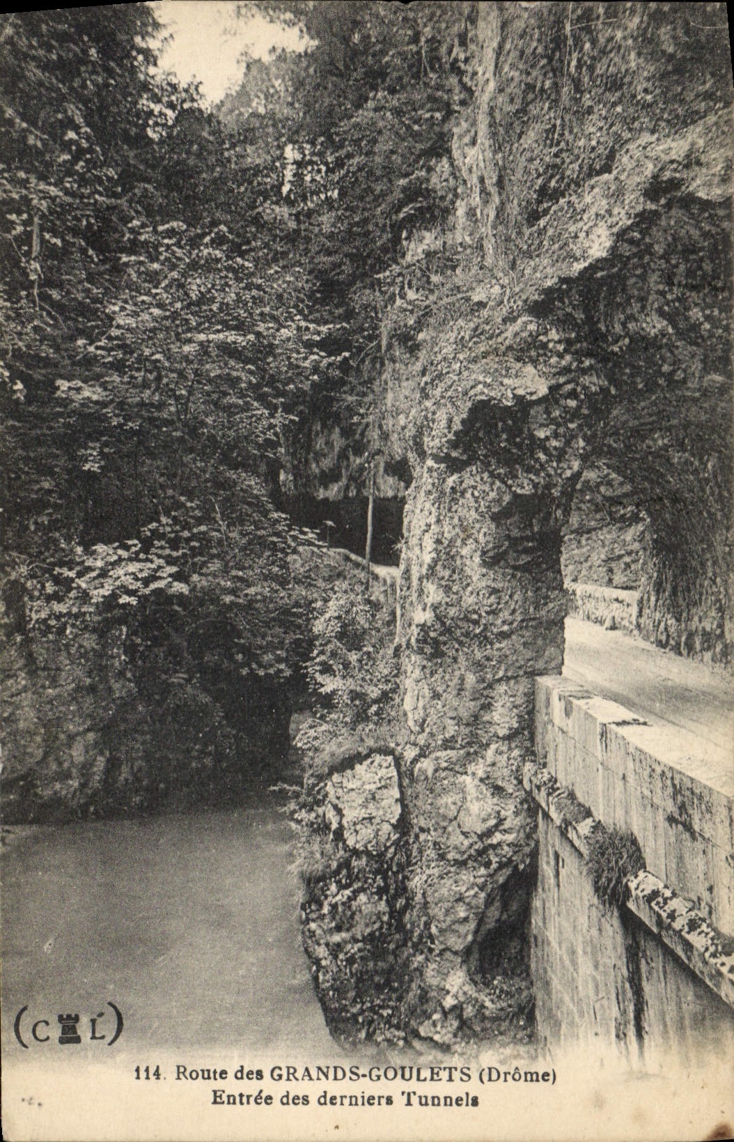CPA Route des Grands Goulets Drome Entree des derniers Tunnels 