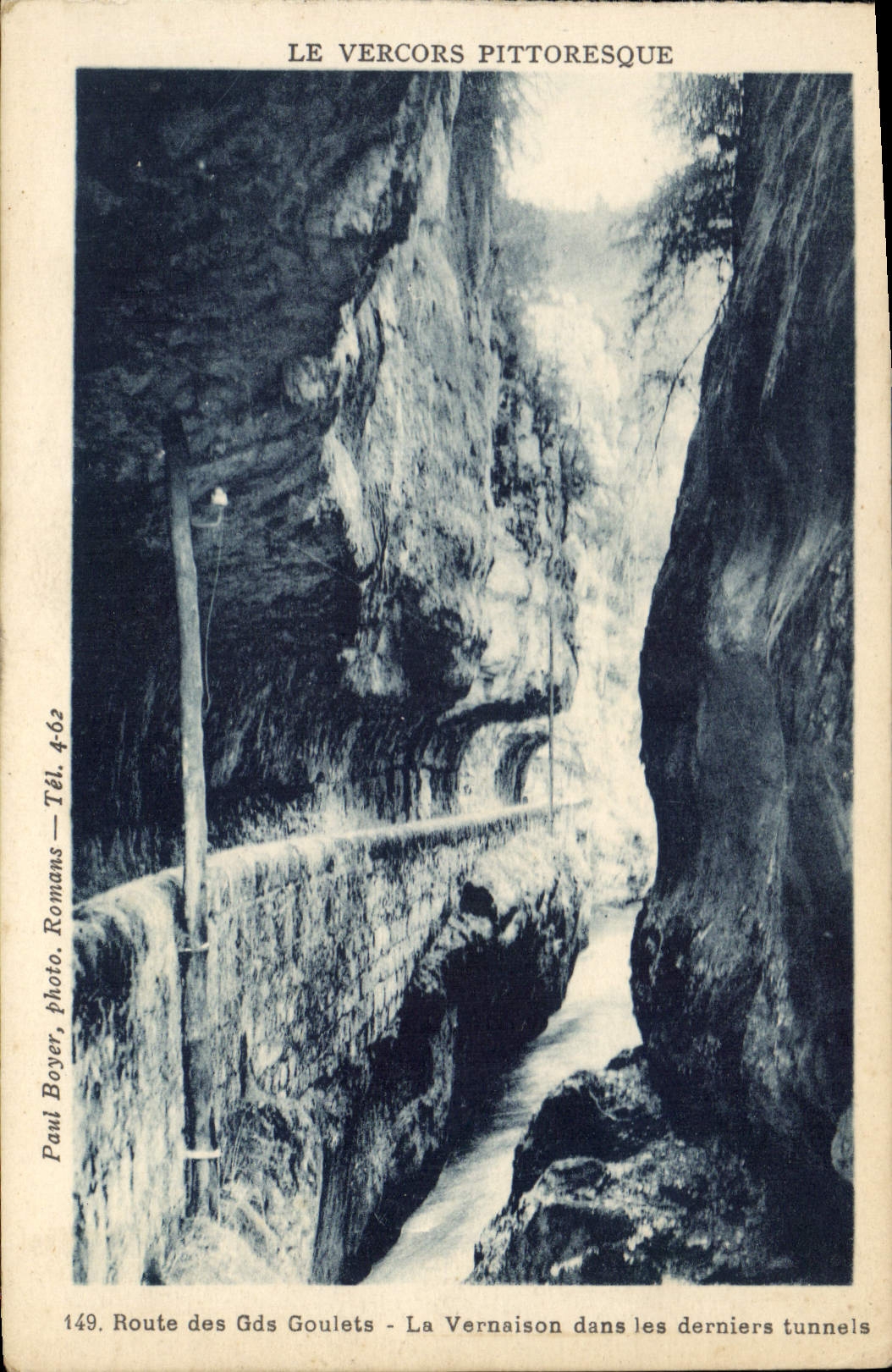 CPA Le Vercors Pittoresque Route des Gds Goulets La Vernaison dans les derniers tunnels 