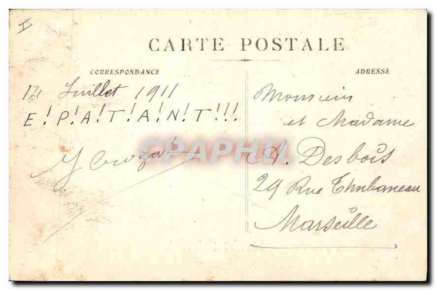 Les Grands Goulets - Ponts et Tunnels. Côté des Baraques — G. Artige fils, éditeur - Aubenas, n°3037 — Verso