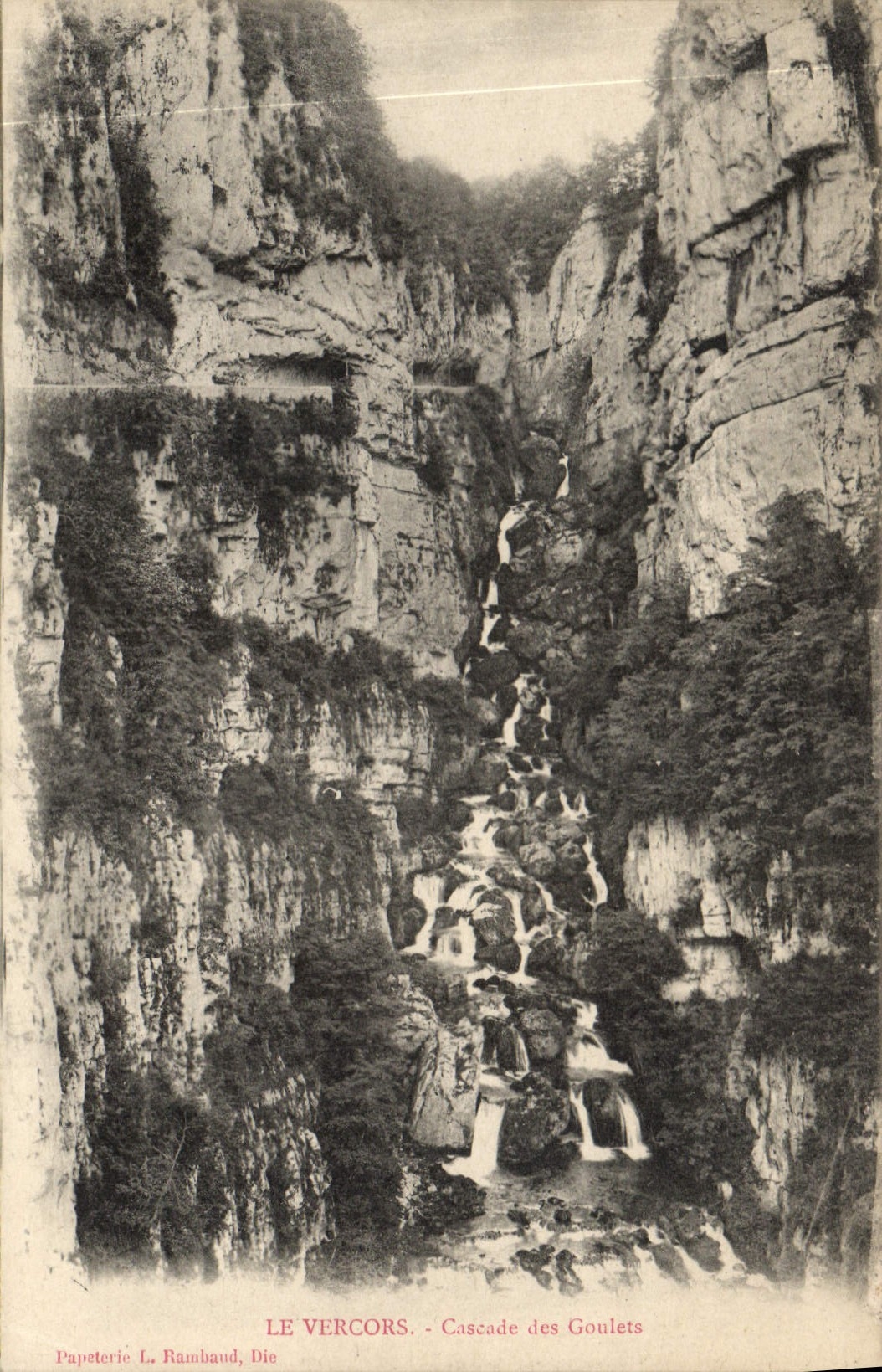 Le Vercors - Cascade des Goulets — Papeterie L. Rambaud, Die