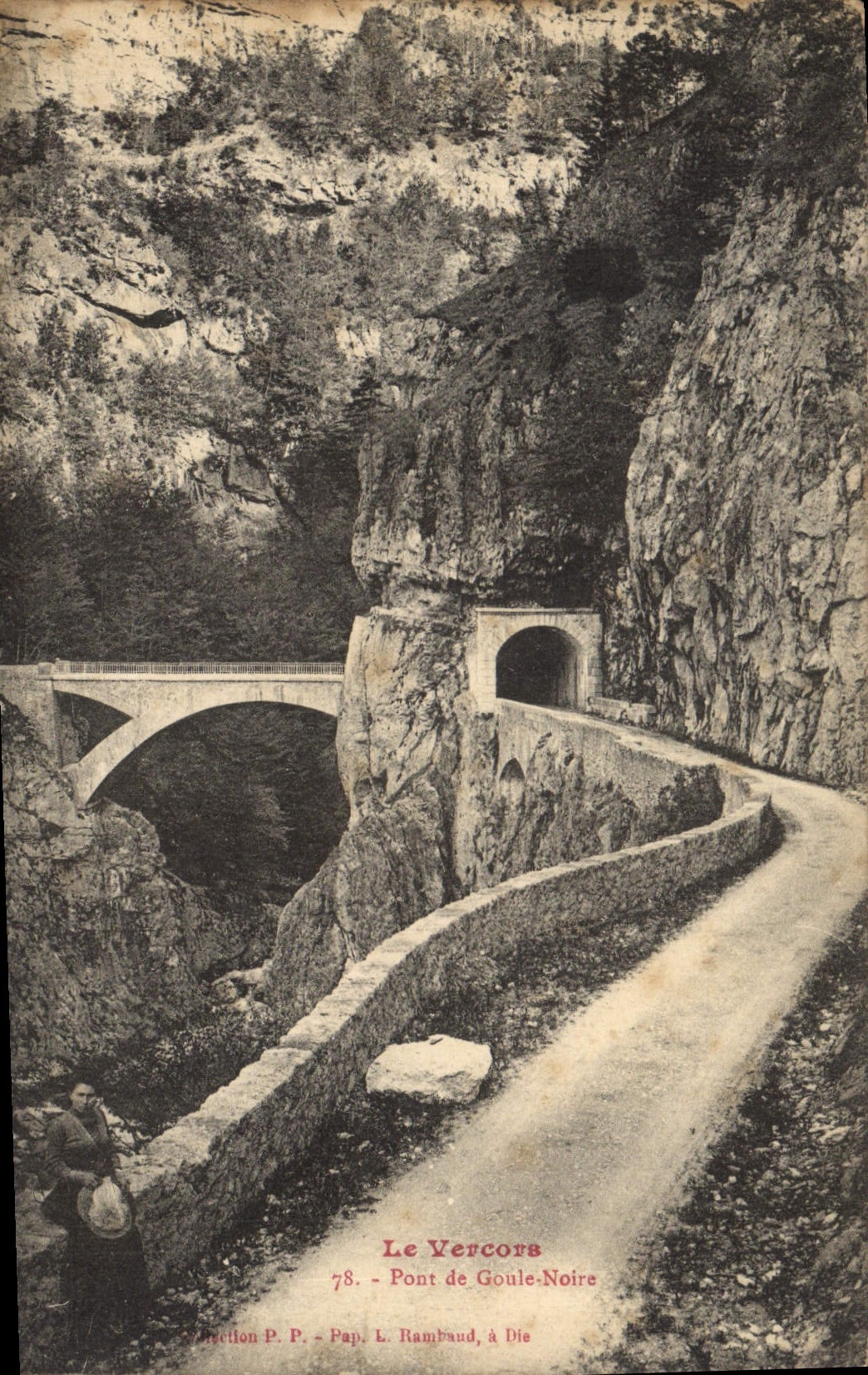 CPA Le Vercors Pont de Goule Noire 