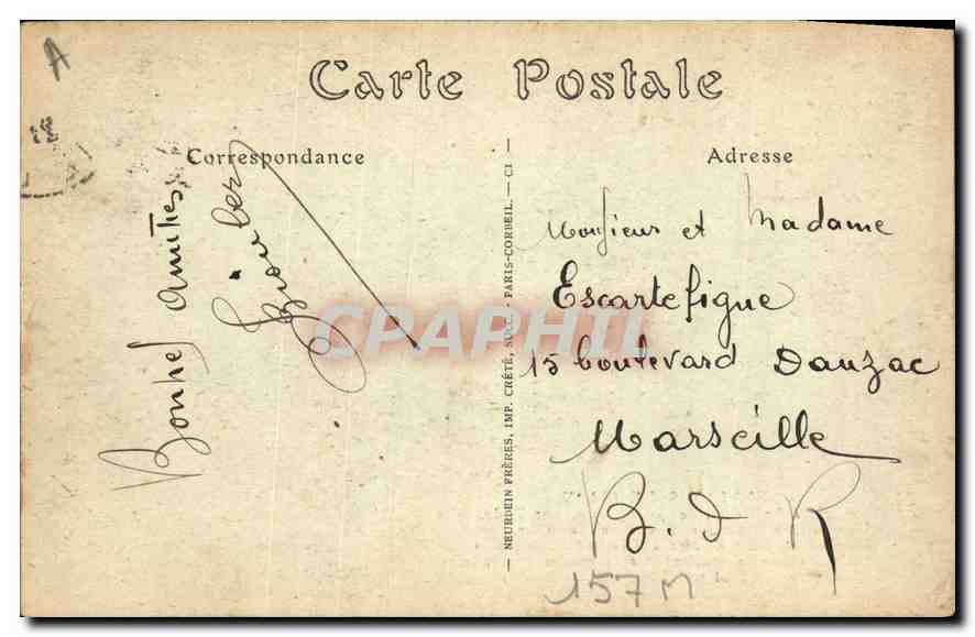 CPA Environs de Dijon Fixin Le Reveil de Napoleon par Rude — Rückseite