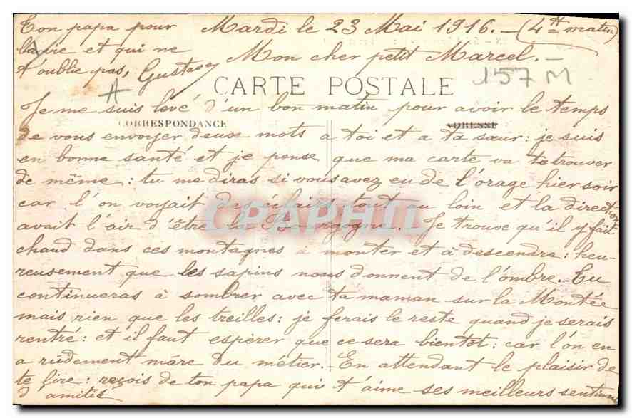 CPA Dijon Saint Bernard Place Etienne Dolet  — Verso