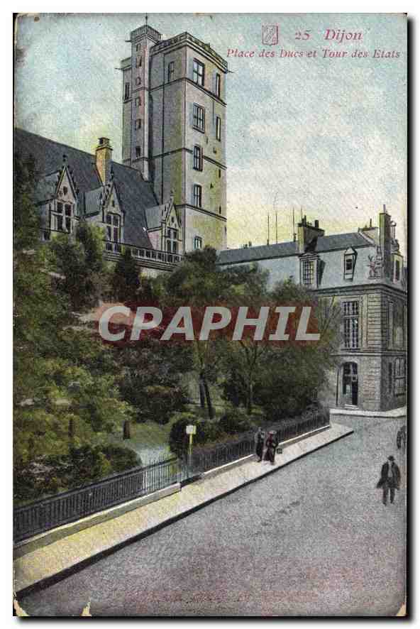 CPA Dijon Place des Ducs et Tour des Elats 