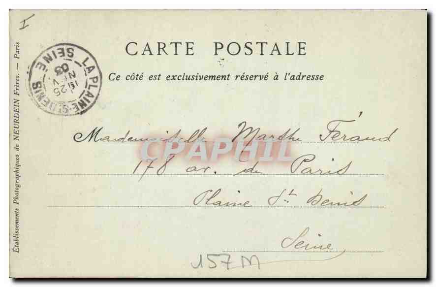 CPA Musee de Dijon La Salle des Gardes  — Rückseite