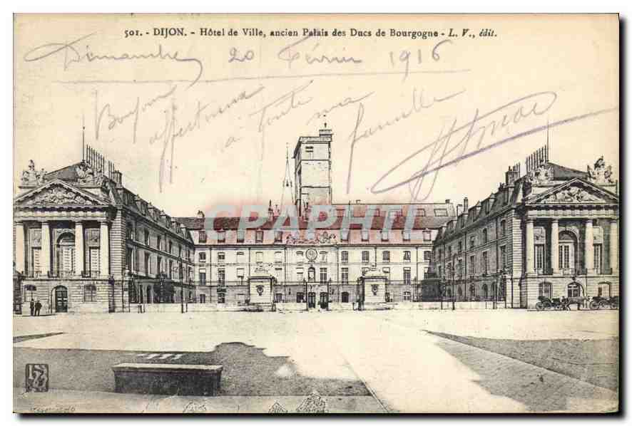 CPA Dijon Hotel de Ville ancien Palais des Ducs de Bourgogne L V 