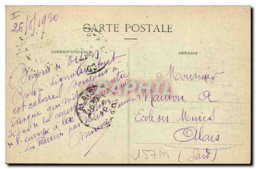CPA Dijon Palais de Justice L V  — Rückseite