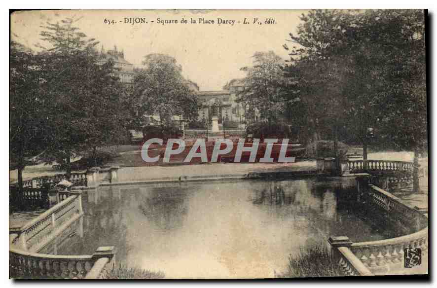 CPA Dijon Square de la Place Darcy L V 