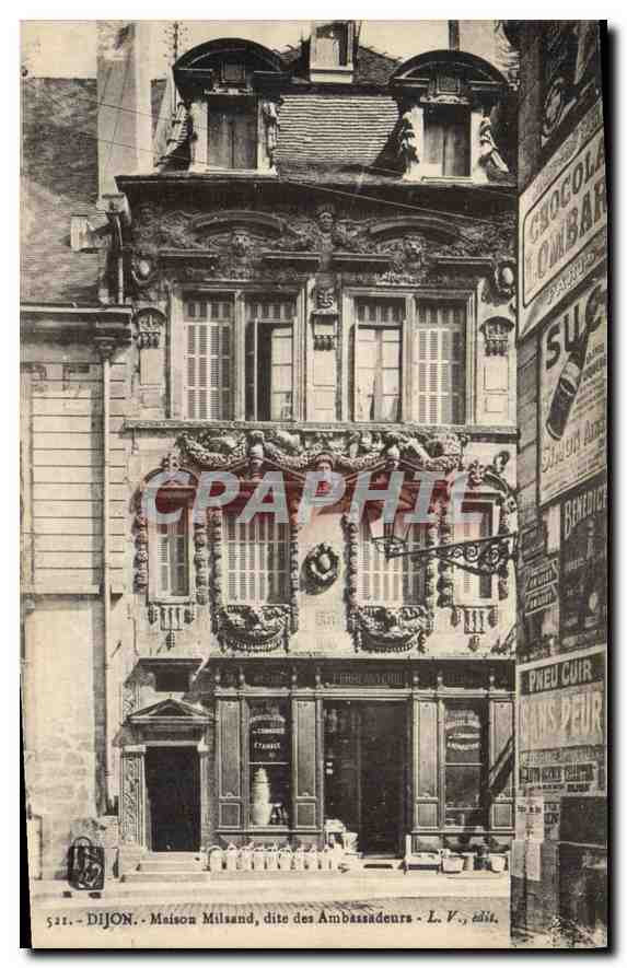 CPA Dijon Maison Milsand dite des Ambassadeurs L V 
