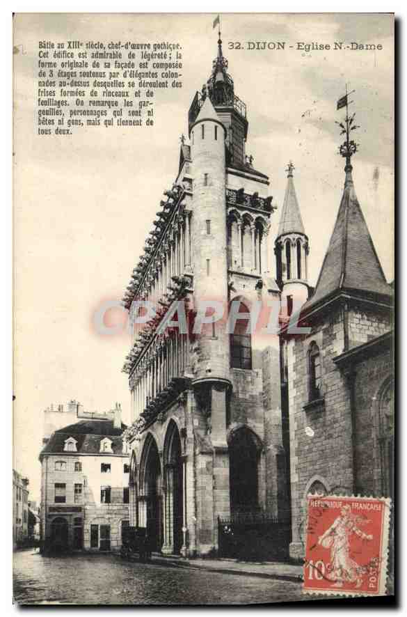 CPA Dijon Eglise Notre Dame 
