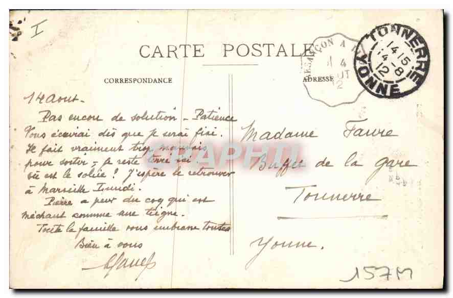 CPA Dijon Eglise Notre Dame  — Verso