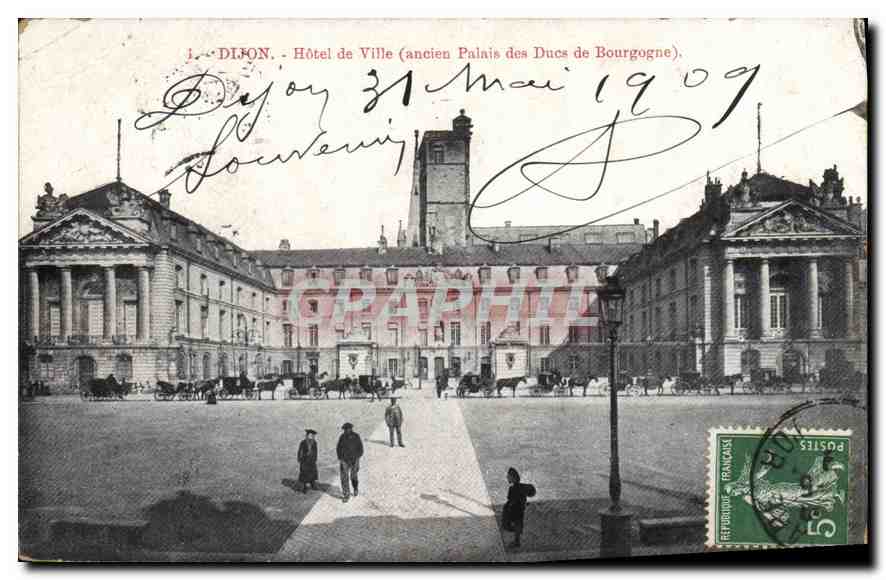 CPA Dijon Hotel de Ville ancien Palais des Ducs de Bourgogne 