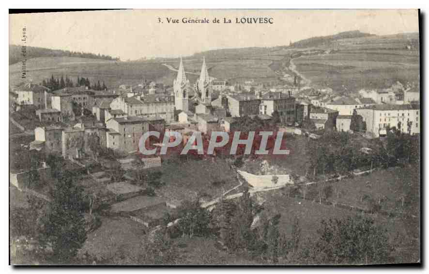 Vista General de La Louvesc — Papel, editado en Lyon, n°3 - Anverso