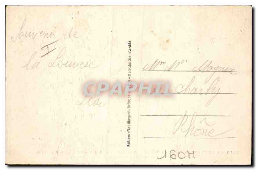 CPA La Louvesc Ardeche Vue generale Celebre pelerinage a Saint Regis Station renommee de villegiatur — Verso