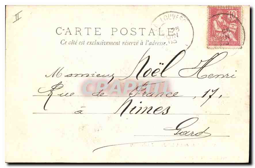 CPA Vue generale de La Louvesc cote Est  — Verso