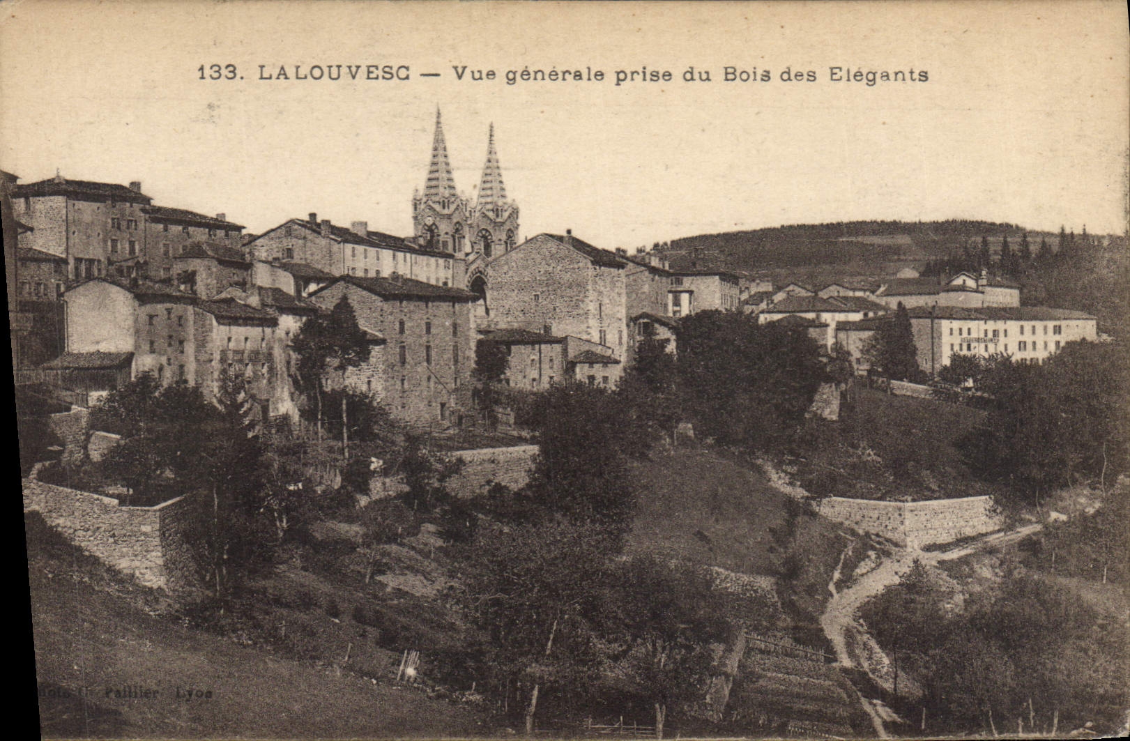 Lalouvesc — Vue générale prise du Bois des Élégants — Paillier, Lyon, n°133