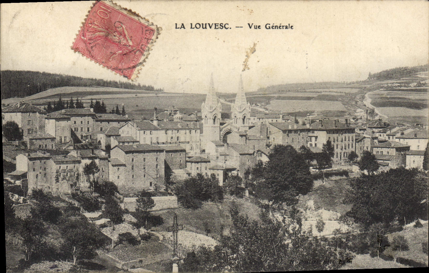 La Louvesc — Vue Générale — Éditeur : A. P. Béon