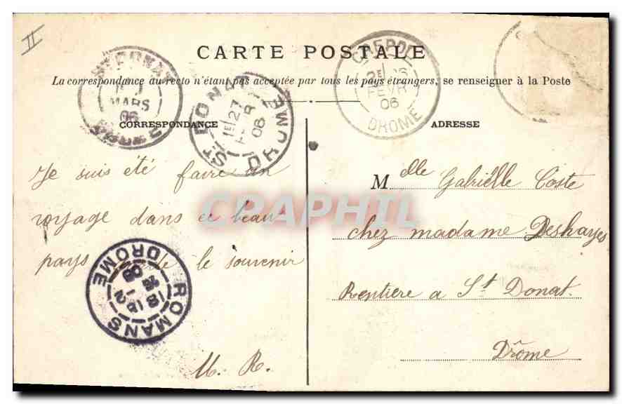 La Louvesc — Vue Générale — Éditeur : A. P. Béon — Reverso