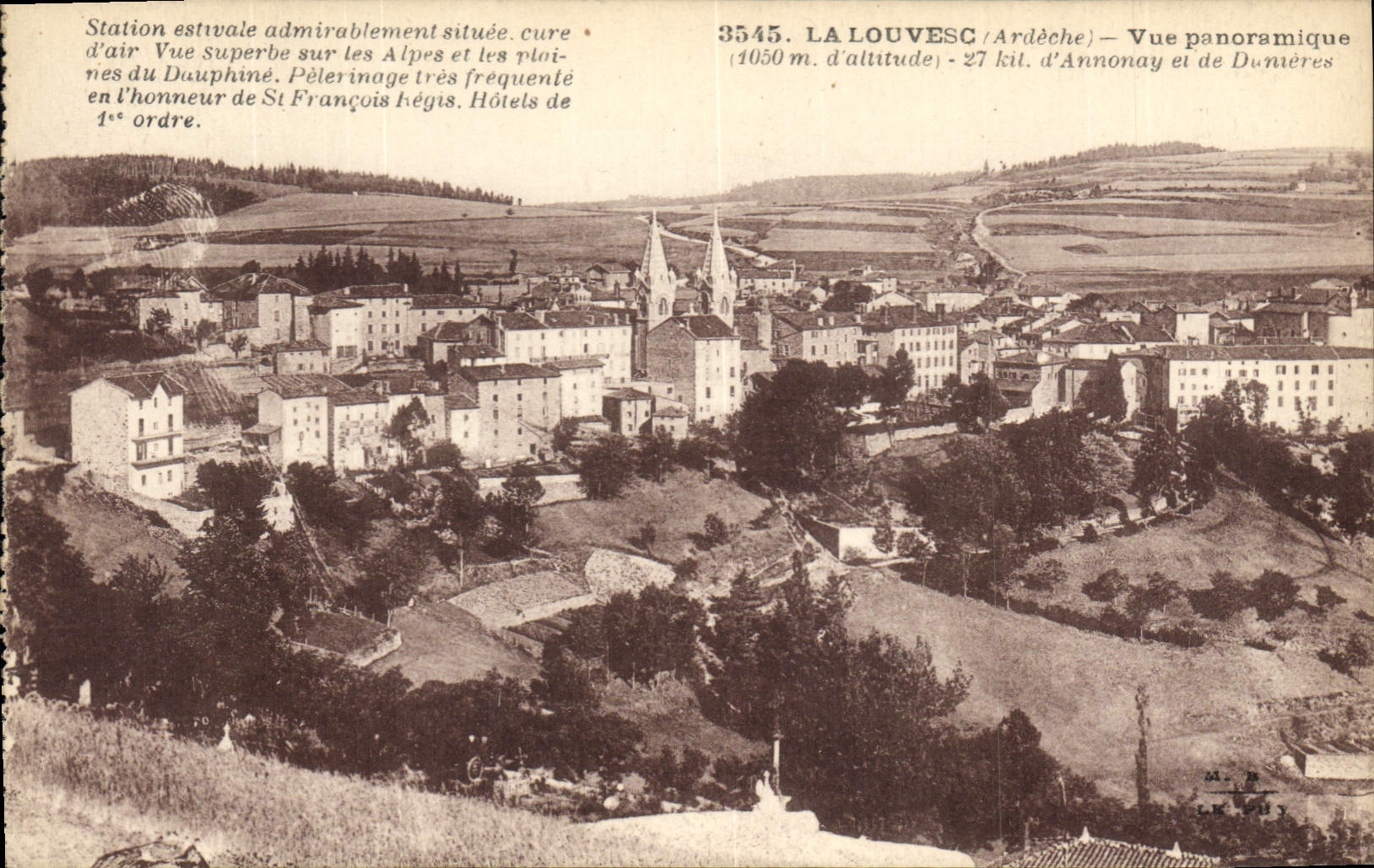 La Louvesc / Ardèche — Vue panoramique — Éditions d'Art Margerit-Puy