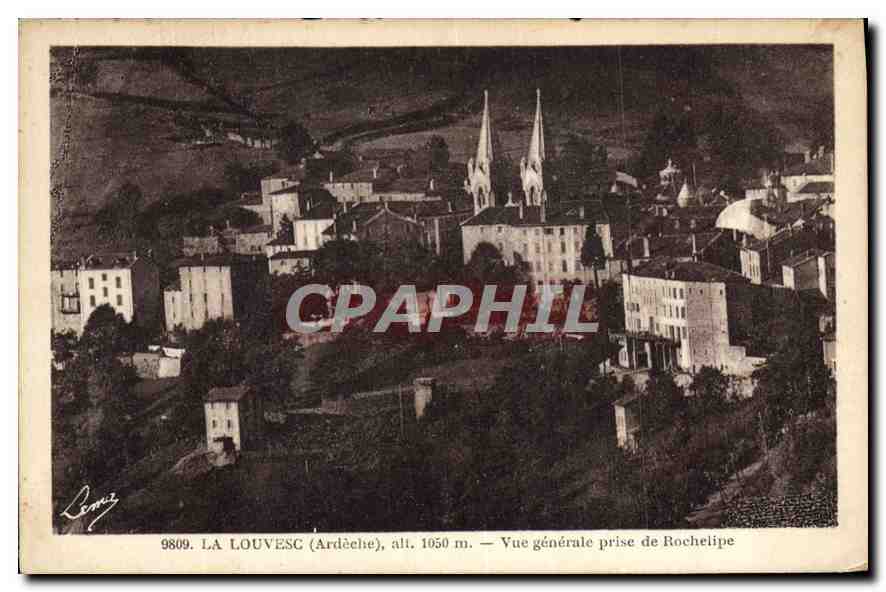 CPA La Louvesc Ardeche Vue generale prise de Rochelipe 