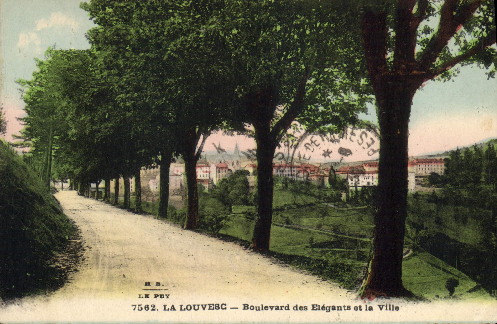 Le Puy — Boulevard des Élégants et la Ville — Éd. L. B. n° 7562