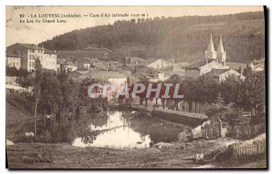 La Louvesc (Ardèche) — Cure d'Air (altitude 1050 m) — Lac du Grand Lieu — Chelle A. Barraud