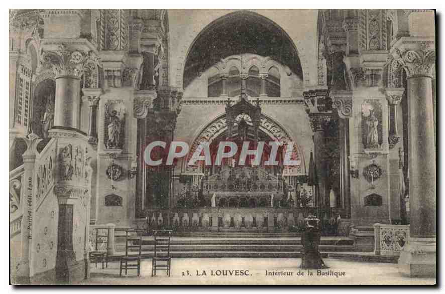 CPA La Louvesc Interieur de la Basilique 