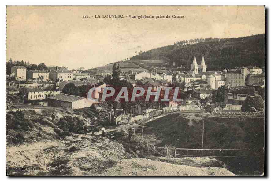 CPA La Louvesc Vue generale prise de Crozes 