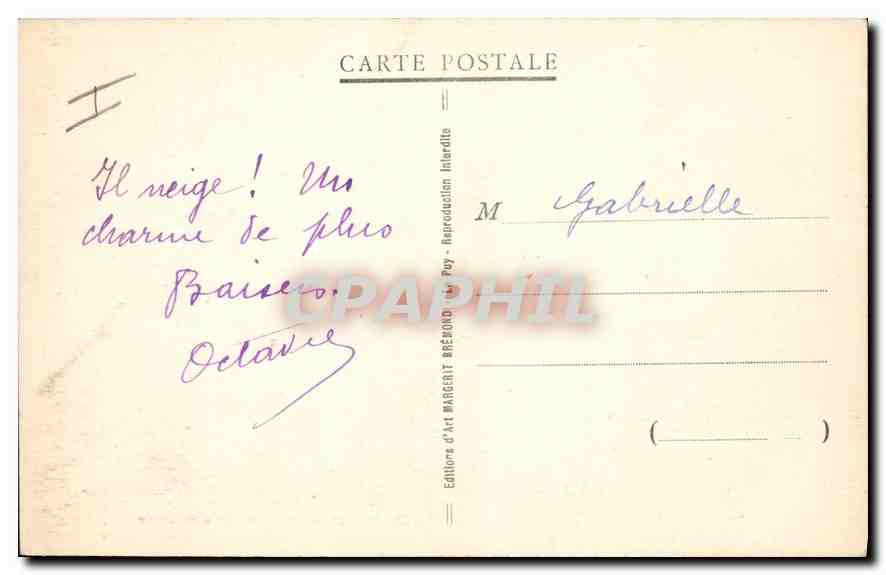 CPA La Louvesc Ardeche La Petite Suisse Le Pont des Soupirs  — Verso