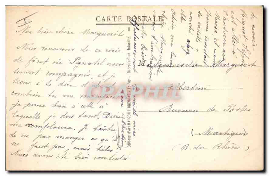 CPA La Louvesc Ardeche Le Mont Chaix  — Verso