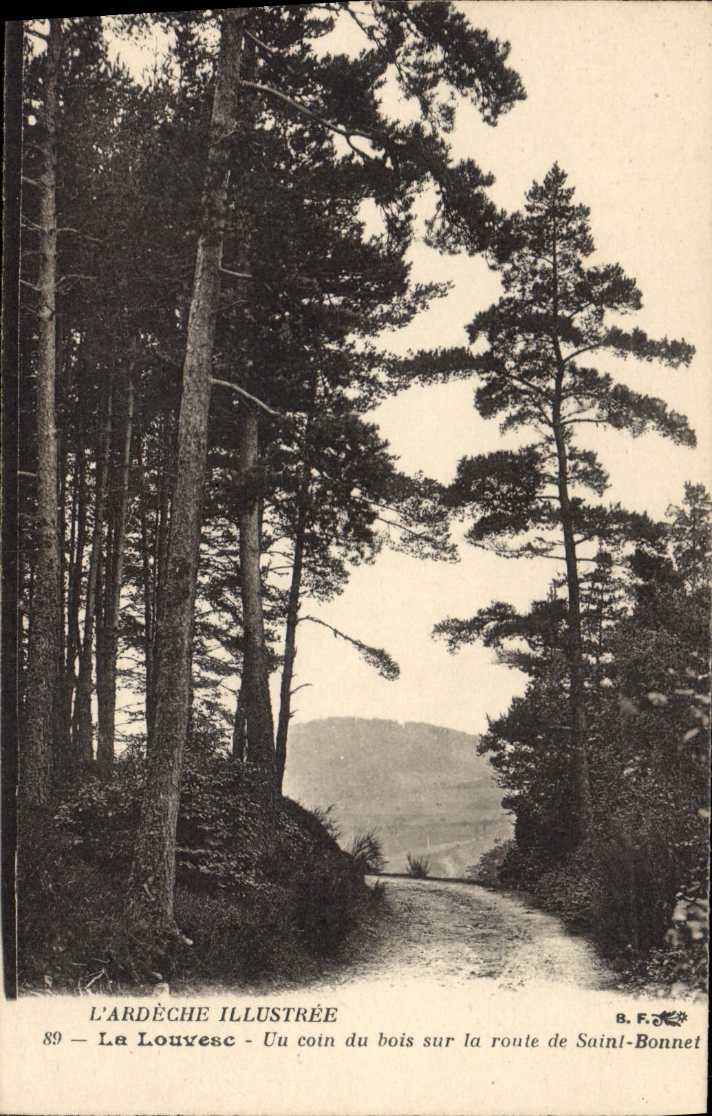 Le Louvèsc - Un coin du bois sur la route de Saint-Bonnet — L'ARDÈCHE ILLUSTRÉE n°89