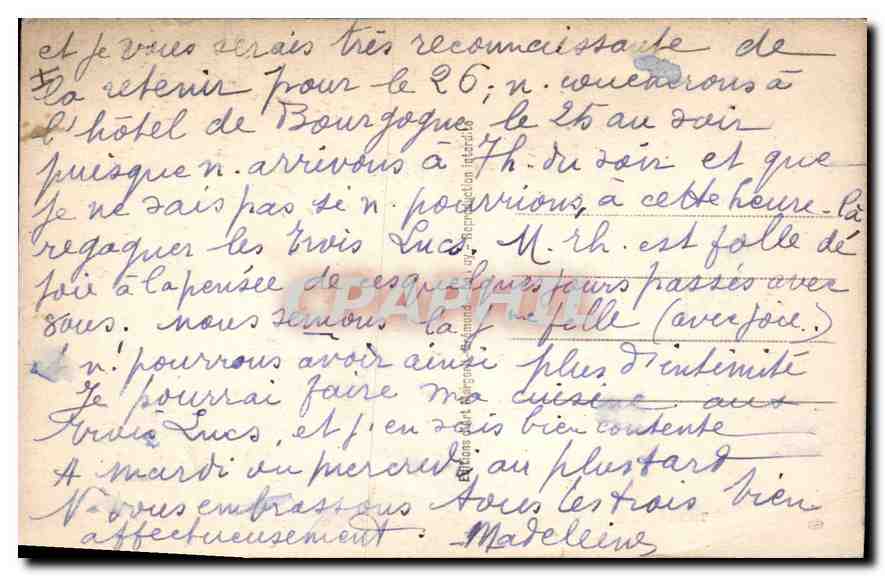 Un Sous-Bols sur la route de La Louvesc à St-Félicien — M. B. LE PUY, n° 7328 — Achterkant