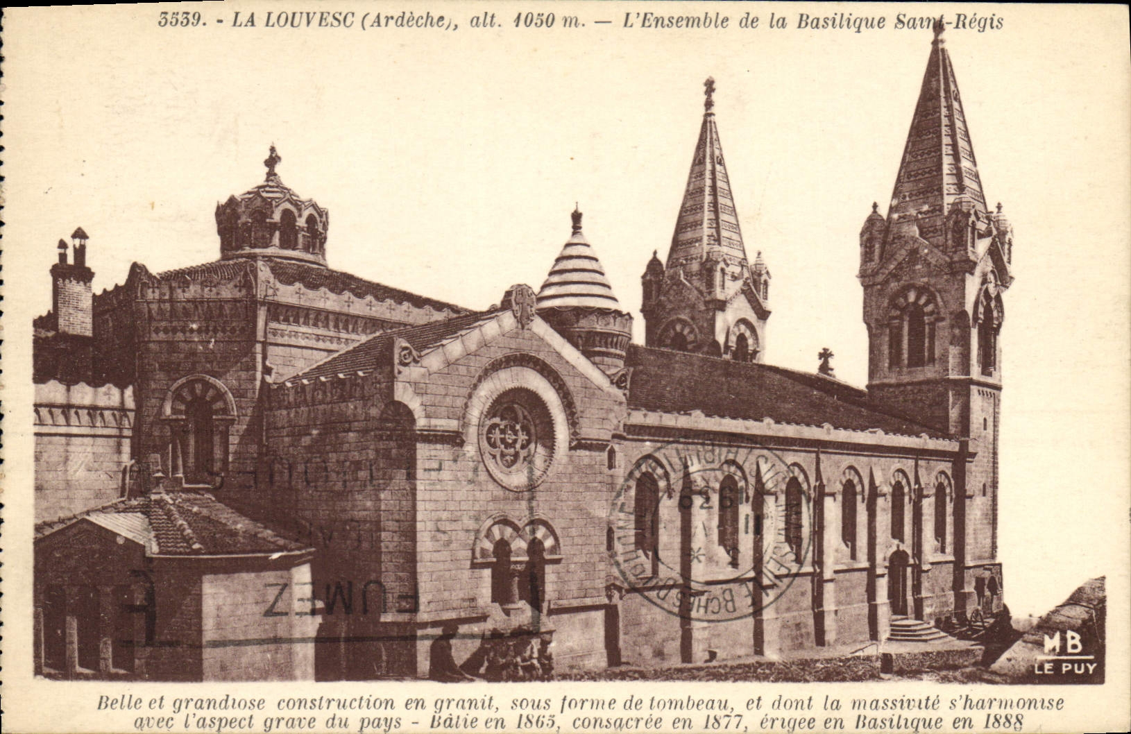 La Louvesc (Ardèche), alt. 4050 m. — L'Ensemble de la Basilique Saint-Régis — Éditeur Le Puy, n° 5539