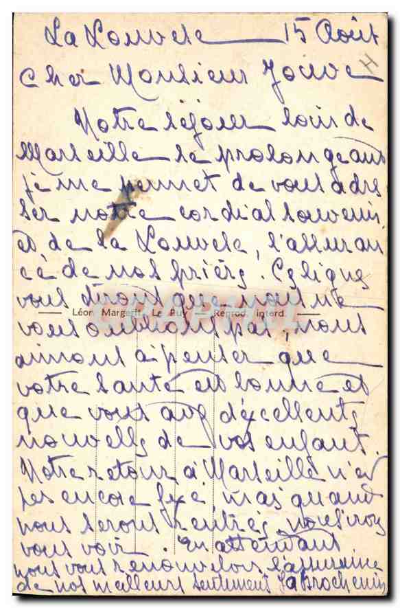 La Louvesc (Ardeche) — Vue prise de Rochelipe, alt. 1050 m — éditeur Léon Marguerit, n° 9815 — Reverso