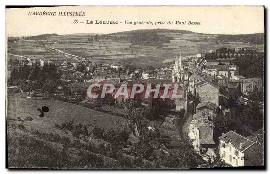 La Louvèsc - Vue générale, prise du Mont Besset — L'ARDÈCHE ILLUSTRÉE, n° 65