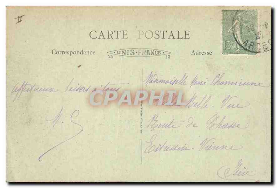 CPA L'Ardeche Illustree La Louvesc vue generale et le Lac du Grand Lieu  — Verso