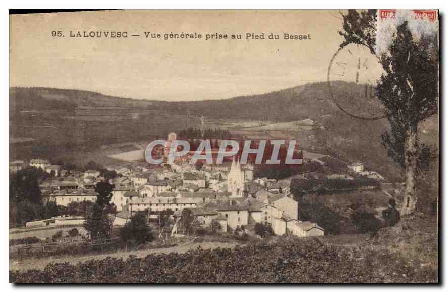 Lalouvesc — Vue générale prise au Pied du Besset — éditeur non identifié, n° de série 95