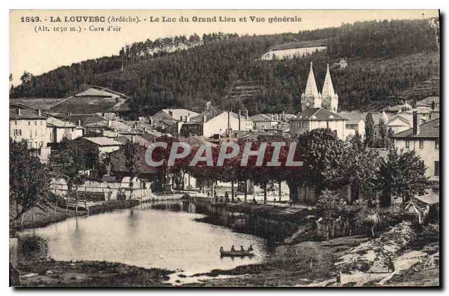 La Louvesc (Ardèche) — Le Lac du Grand Lieu et Vue générale — Éditions Mageri, Brémadam