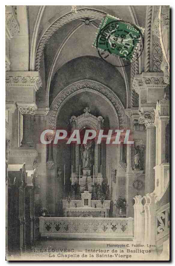 L'ÉLOUVESG — Intérieur de la Basilique — La Chapelle de la Sainte-Vierge — Phototypie C. Paillier. Lyon