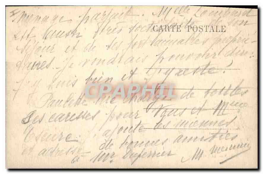 La Louvesc — Vue partielle et Nouveau Chemin de la Fontaine — Éd. Valentin Celle, n°22 — Verso