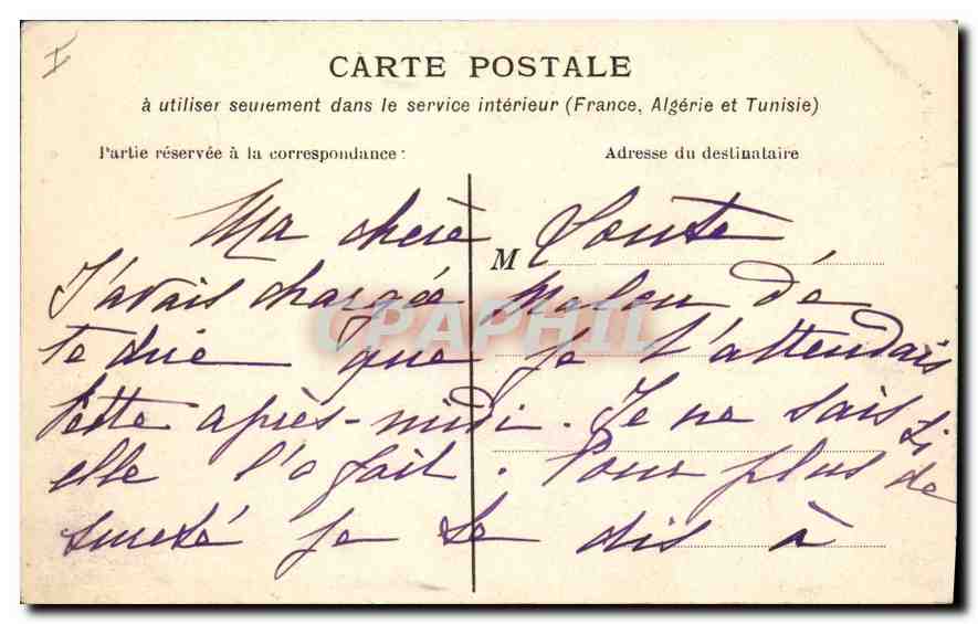 CPA Vue Generale de La Louvesc  — Verso