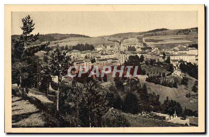 La Louvesc (Ardèche) — Vue générale — Altitude 1050 m — Phot. Combet Nacón