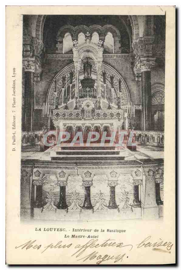 La Louvesc - Intérieur de la Basilique - Le Maître-Autel