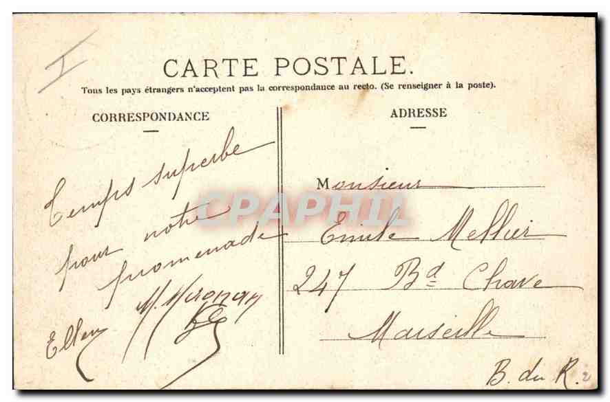 Lalouvesc (Ardèche) — Boulevard des Eléganis — R. Pagyton, phot. édit. — Verso