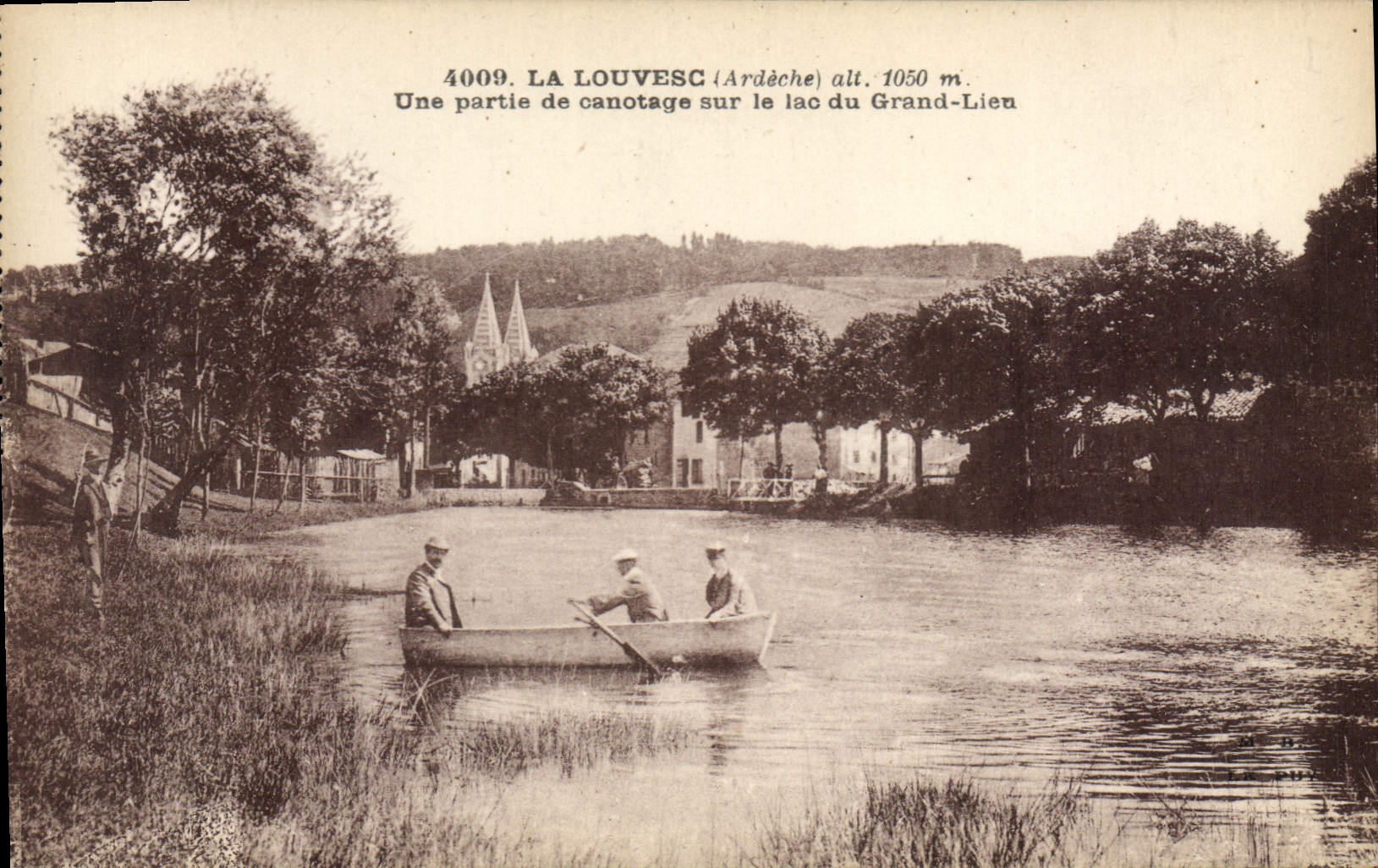 La Louvesc (Ardèche) — Kanu auf dem See Grand-Lieu — n° 4009