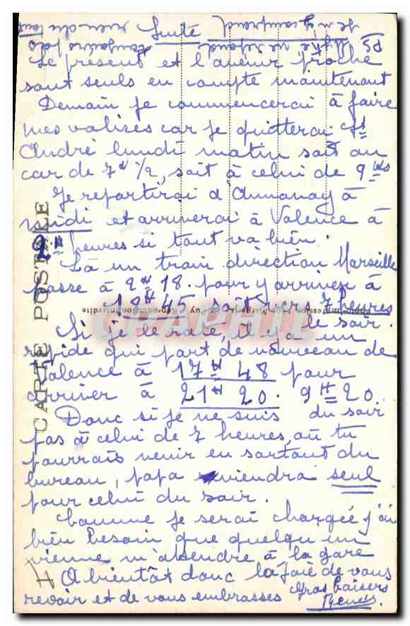 LA LOUVESC (Ardèche) — Vue panoramique prise de Rochelipe — éditeur Lemiz, n° 8149 — Back