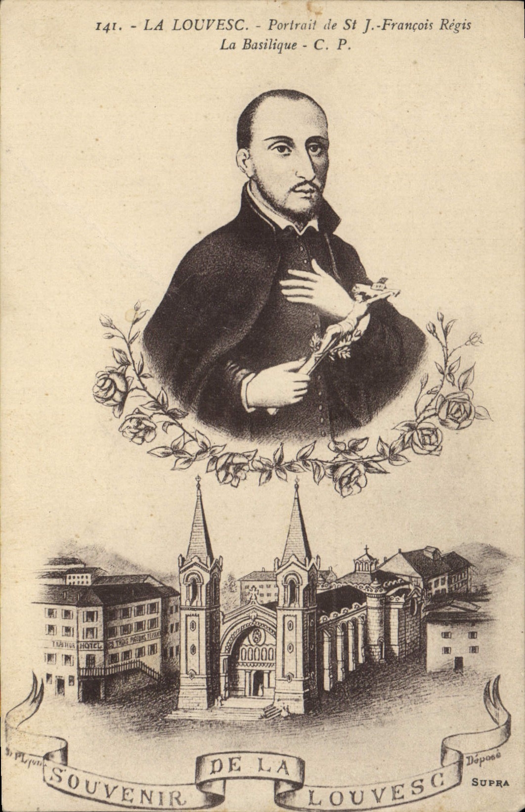 La Louvesc - Portrait de St J.-François Régis - La Basilique - C.P.