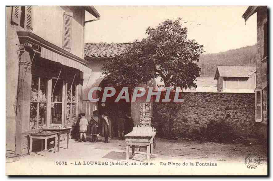 La Louvesc (Ardèche) — La Place de la Fontaine — Éditions d'Art Régis Bédon